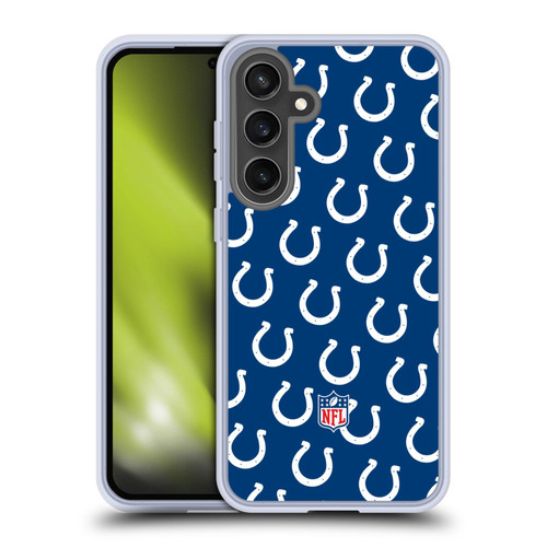 NFL Indianapolis Colts Artwork Patterns Soft Gel Case for Samsung Galaxy S24 FE
