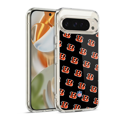 NFL Cincinnati Bengals Artwork Patterns Soft Gel Case for Google Pixel 9 / Pixel 9 Pro