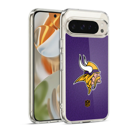 NFL Minnesota Vikings Logo Football Soft Gel Case for Google Pixel 9 / Pixel 9 Pro