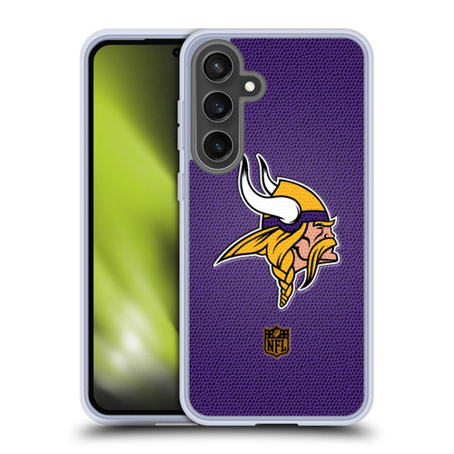 NFL Minnesota Vikings Logo Football Soft Gel Case for Samsung Galaxy S24 FE