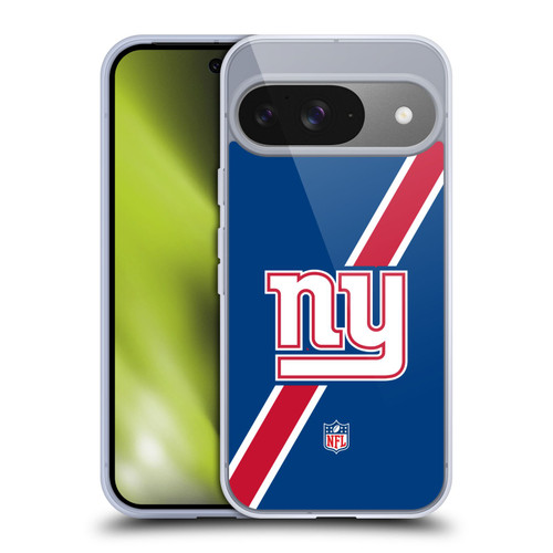 NFL New York Giants Logo Stripes Soft Gel Case for Google Pixel 9 / Pixel 9 Pro