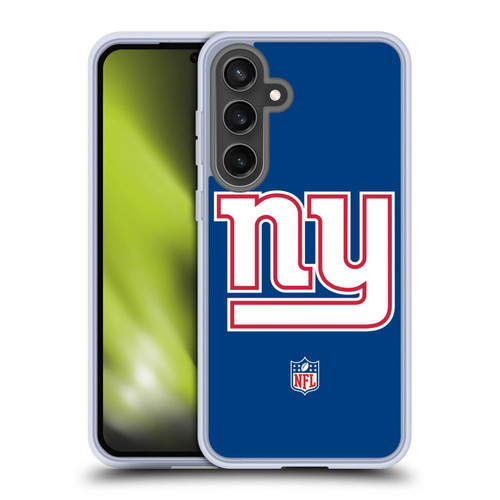 NFL New York Giants Logo Plain Soft Gel Case for Samsung Galaxy S24 FE