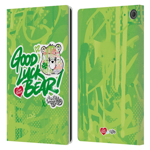 Care Bears Graffiti Collection by Murwalls Good Luck Leather Book Wallet Case Cover For Amazon Fire Max 11 2023