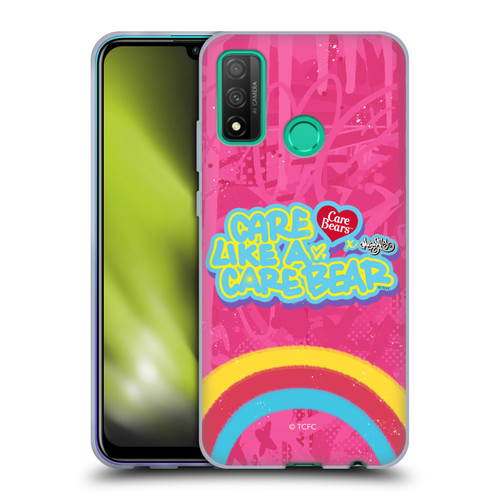 Care Bears Graffiti Collection by Murwalls Rainbow In Pink Soft Gel Case for Huawei P Smart (2020)