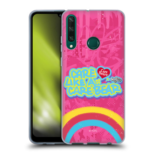 Care Bears Graffiti Collection by Murwalls Rainbow In Pink Soft Gel Case for Huawei Y6p
