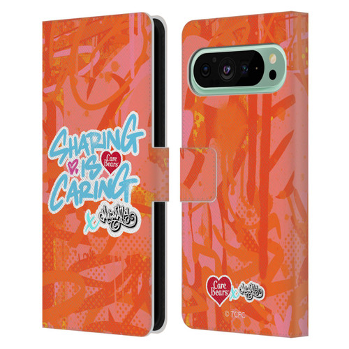Care Bears Graffiti Collection by Murwalls Sharing Is Caring Leather Book Wallet Case Cover For Google Pixel 9 Pro XL