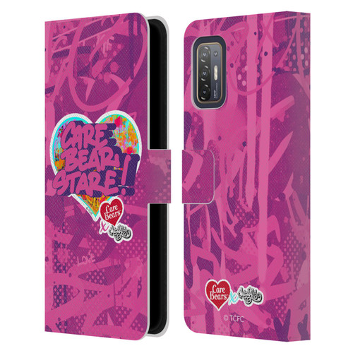 Care Bears Graffiti Collection by Murwalls Stare Leather Book Wallet Case Cover For HTC Desire 21 Pro 5G