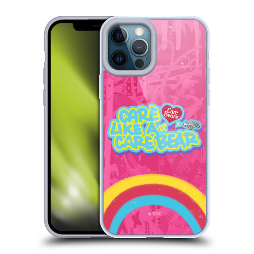Care Bears Graffiti Collection by Murwalls Rainbow In Pink Soft Gel Case for Apple iPhone 12 Pro Max