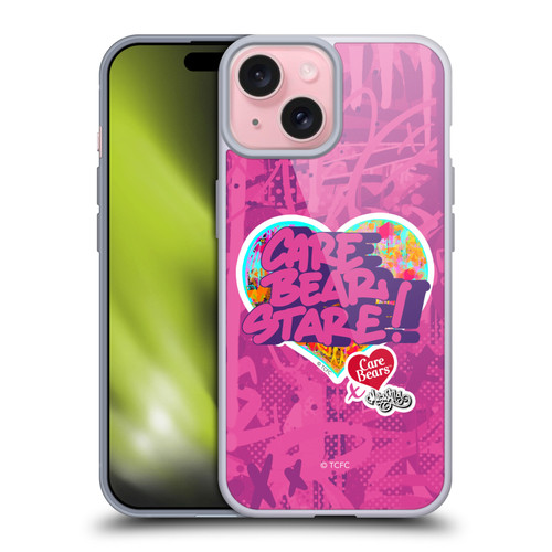 Care Bears Graffiti Collection by Murwalls Stare Soft Gel Case for Apple iPhone 15