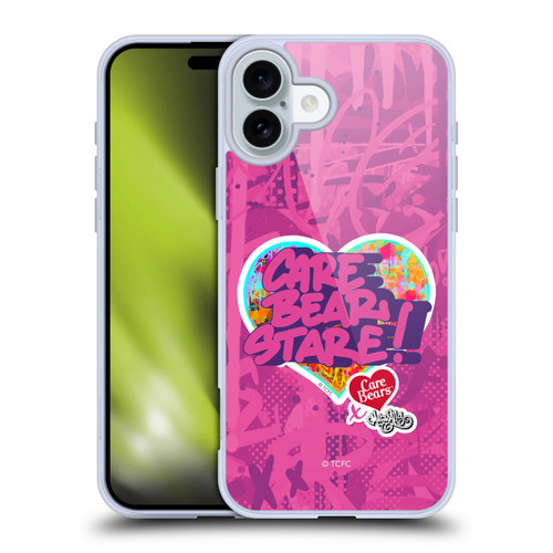 Care Bears Graffiti Collection by Murwalls Stare Soft Gel Case for Apple iPhone 16 Plus