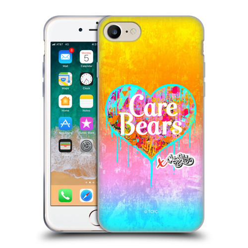 Care Bears Graffiti Collection by Murwalls Heart Tag Soft Gel Case for Apple iPhone 7 / 8 / SE 2020 & 2022