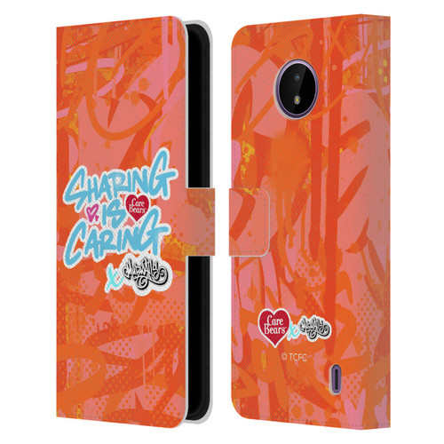 Care Bears Graffiti Collection by Murwalls Sharing Is Caring Leather Book Wallet Case Cover For Nokia C10 / C20