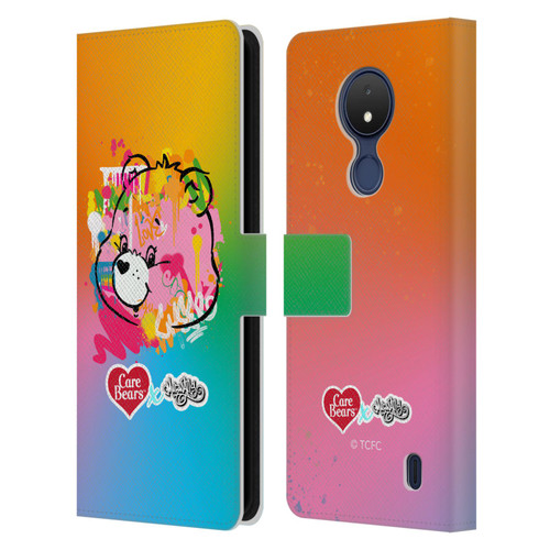 Care Bears Graffiti Collection by Murwalls Gradient Leather Book Wallet Case Cover For Nokia C21