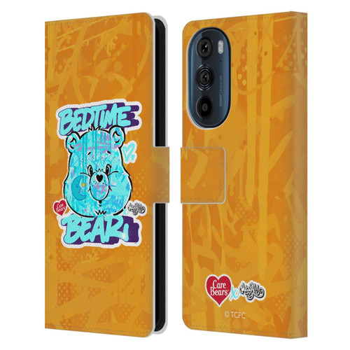 Care Bears Graffiti Collection by Murwalls Bedtime Leather Book Wallet Case Cover For Motorola Edge 30