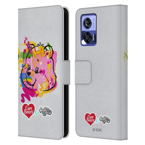 Care Bears Graffiti Collection by Murwalls Painted Leather Book Wallet Case Cover For Motorola Edge 30 Neo 5G