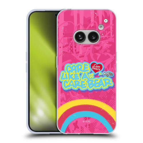 Care Bears Graffiti Collection by Murwalls Rainbow In Pink Soft Gel Case for Nothing Phone (2a)