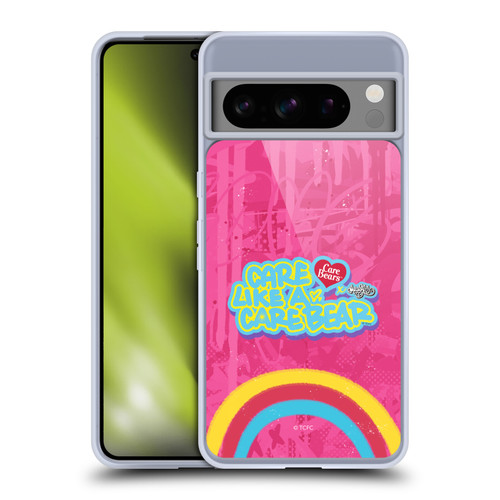 Care Bears Graffiti Collection by Murwalls Rainbow In Pink Soft Gel Case for Google Pixel 8 Pro