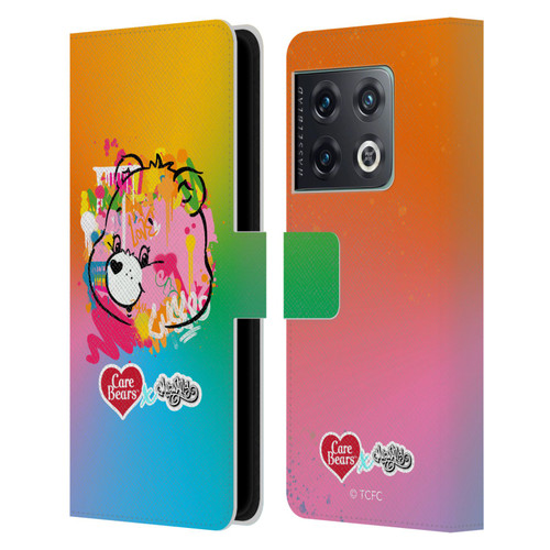 Care Bears Graffiti Collection by Murwalls Gradient Leather Book Wallet Case Cover For OnePlus 10 Pro
