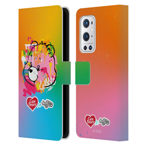 Care Bears Graffiti Collection by Murwalls Gradient Leather Book Wallet Case Cover For OnePlus 9 Pro