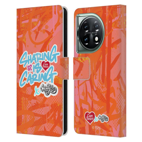 Care Bears Graffiti Collection by Murwalls Sharing Is Caring Leather Book Wallet Case Cover For OnePlus 11 5G