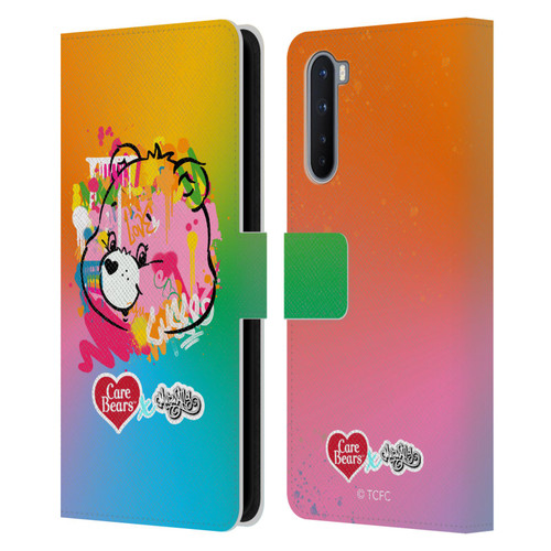 Care Bears Graffiti Collection by Murwalls Gradient Leather Book Wallet Case Cover For OnePlus Nord 5G