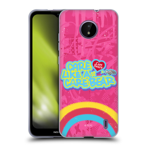 Care Bears Graffiti Collection by Murwalls Rainbow In Pink Soft Gel Case for Nokia C10 / C20