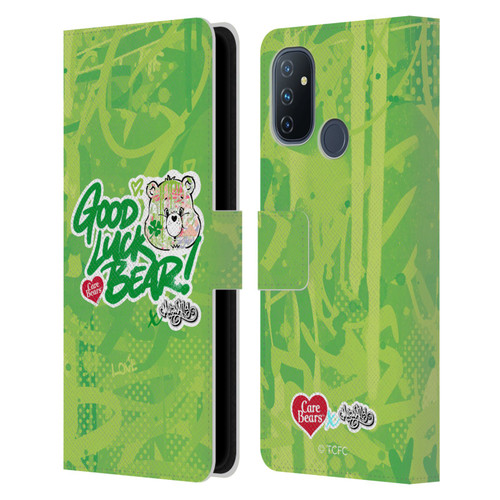 Care Bears Graffiti Collection by Murwalls Good Luck Leather Book Wallet Case Cover For OnePlus Nord N100