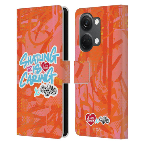 Care Bears Graffiti Collection by Murwalls Sharing Is Caring Leather Book Wallet Case Cover For OnePlus Nord 3 5G