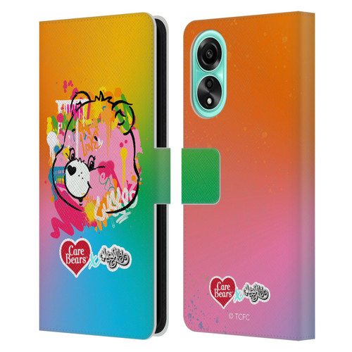 Care Bears Graffiti Collection by Murwalls Gradient Leather Book Wallet Case Cover For OPPO A78 4G