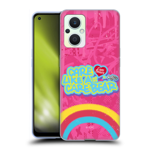 Care Bears Graffiti Collection by Murwalls Rainbow In Pink Soft Gel Case for OPPO Reno8 Lite