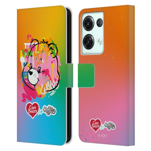 Care Bears Graffiti Collection by Murwalls Gradient Leather Book Wallet Case Cover For OPPO Reno8 Pro