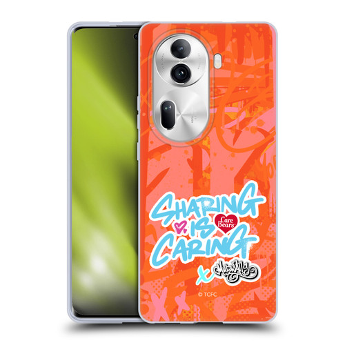 Care Bears Graffiti Collection by Murwalls Sharing Is Caring Soft Gel Case for OPPO Reno11 Pro
