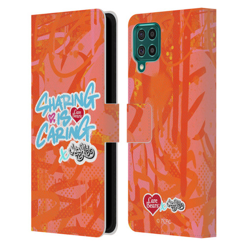 Care Bears Graffiti Collection by Murwalls Sharing Is Caring Leather Book Wallet Case Cover For Samsung Galaxy F62 (2021)