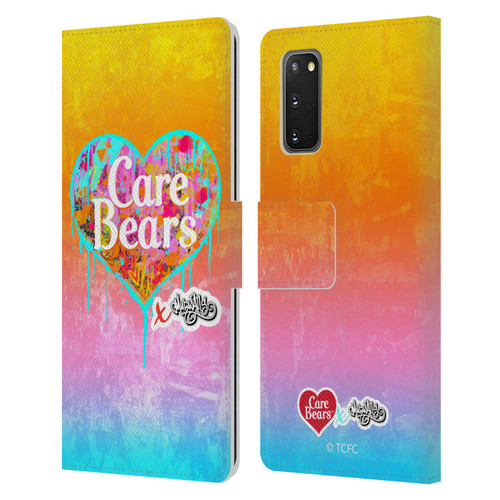 Care Bears Graffiti Collection by Murwalls Heart Tag Leather Book Wallet Case Cover For Samsung Galaxy S20 / S20 5G