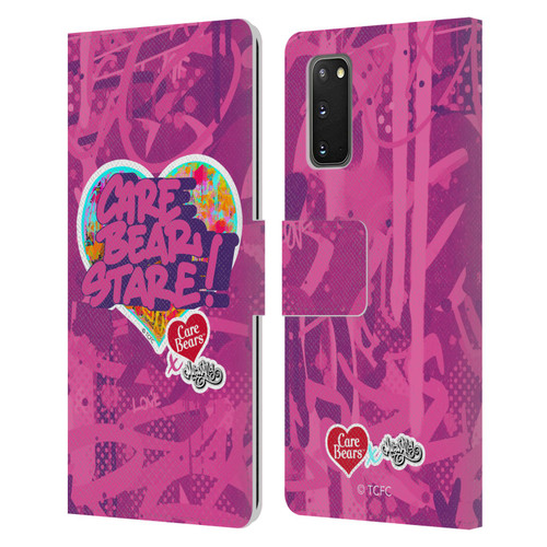 Care Bears Graffiti Collection by Murwalls Stare Leather Book Wallet Case Cover For Samsung Galaxy S20 / S20 5G
