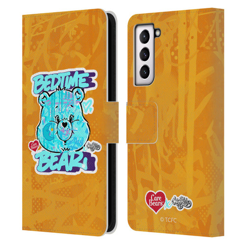Care Bears Graffiti Collection by Murwalls Bedtime Leather Book Wallet Case Cover For Samsung Galaxy S21 5G