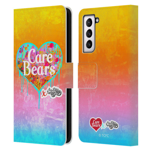 Care Bears Graffiti Collection by Murwalls Heart Tag Leather Book Wallet Case Cover For Samsung Galaxy S21 5G
