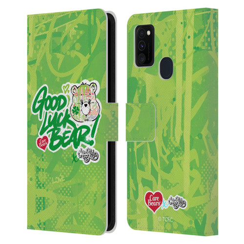Care Bears Graffiti Collection by Murwalls Good Luck Leather Book Wallet Case Cover For Samsung Galaxy M30s (2019)/M21 (2020)