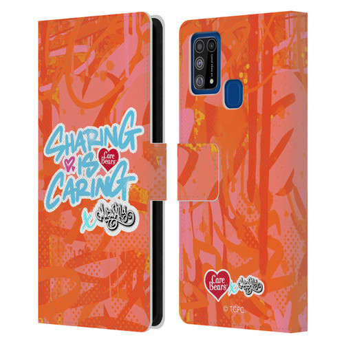 Care Bears Graffiti Collection by Murwalls Sharing Is Caring Leather Book Wallet Case Cover For Samsung Galaxy M31 (2020)