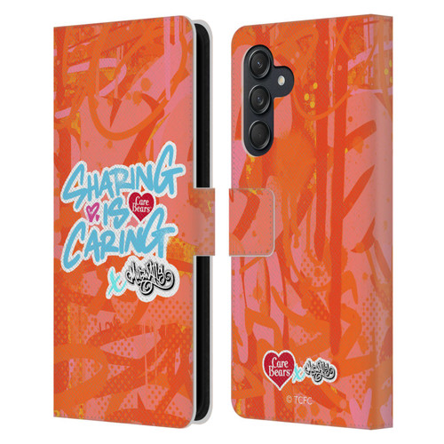 Care Bears Graffiti Collection by Murwalls Sharing Is Caring Leather Book Wallet Case Cover For Samsung Galaxy M55 5G