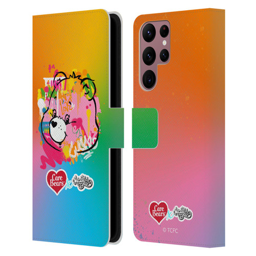 Care Bears Graffiti Collection by Murwalls Gradient Leather Book Wallet Case Cover For Samsung Galaxy S22 Ultra 5G