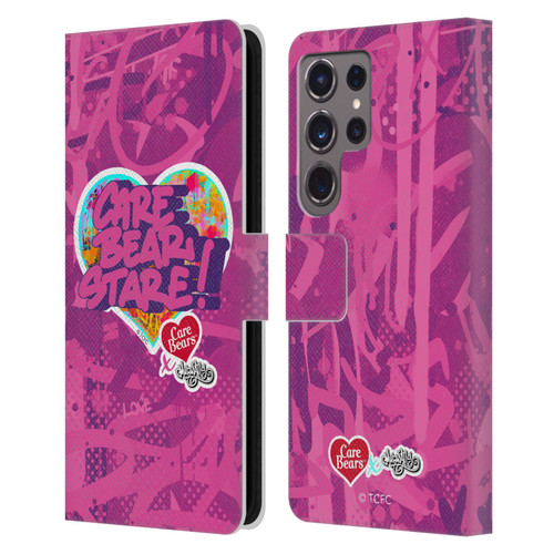 Care Bears Graffiti Collection by Murwalls Stare Leather Book Wallet Case Cover For Samsung Galaxy S24 Ultra 5G