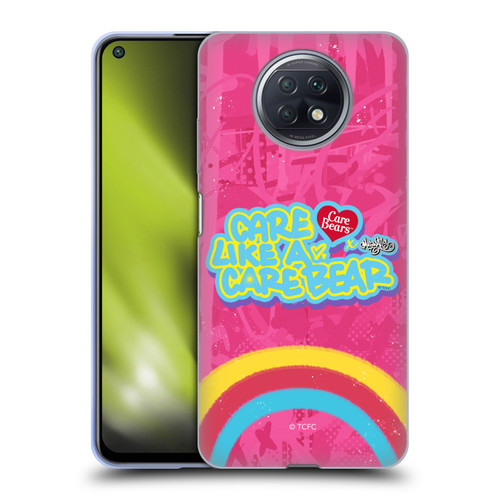 Care Bears Graffiti Collection by Murwalls Rainbow In Pink Soft Gel Case for Xiaomi Redmi Note 9T 5G