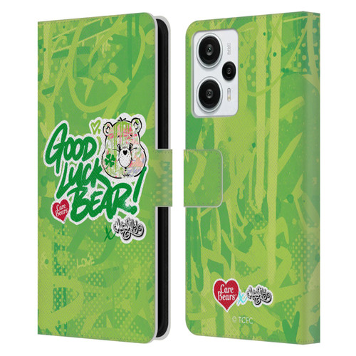 Care Bears Graffiti Collection by Murwalls Good Luck Leather Book Wallet Case Cover For Xiaomi Redmi Note 12T