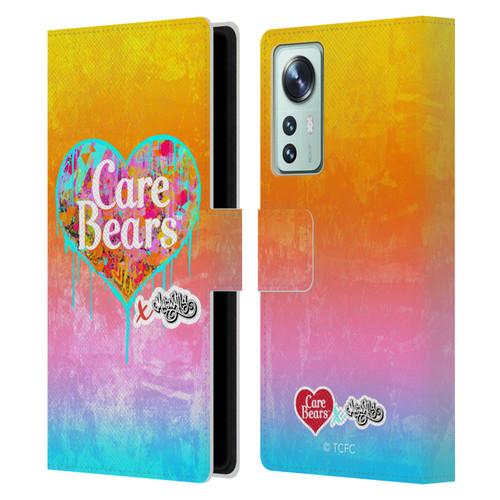 Care Bears Graffiti Collection by Murwalls Heart Tag Leather Book Wallet Case Cover For Xiaomi 12
