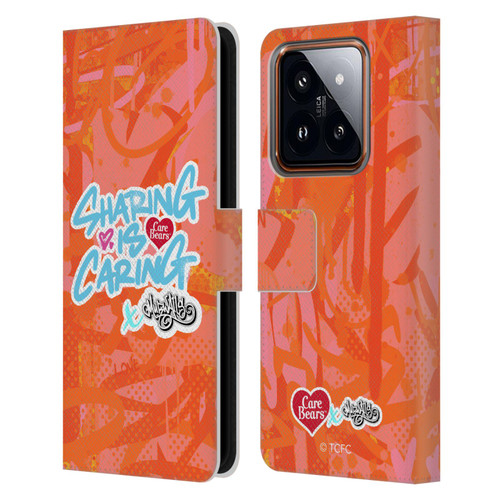 Care Bears Graffiti Collection by Murwalls Sharing Is Caring Leather Book Wallet Case Cover For Xiaomi 14