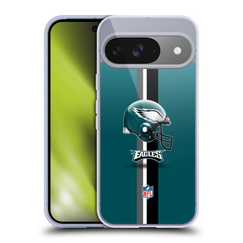 NFL Philadelphia Eagles Logo Helmet Soft Gel Case for Google Pixel 9 / Pixel 9 Pro