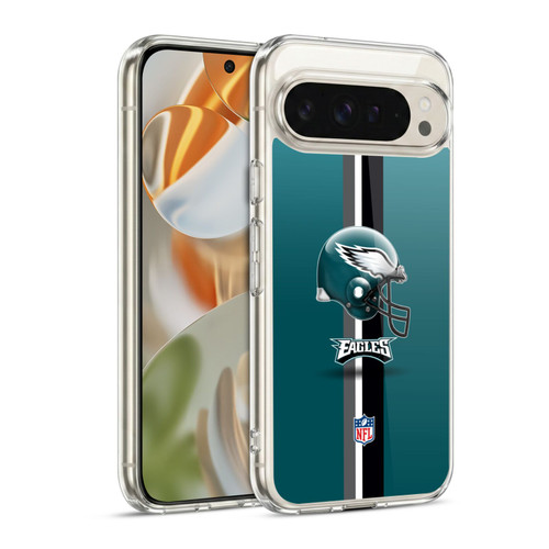 NFL Philadelphia Eagles Logo Helmet Soft Gel Case for Google Pixel 9 / Pixel 9 Pro