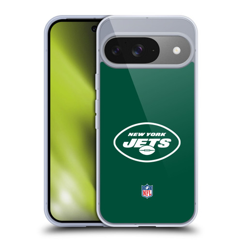NFL New York Jets Logo Plain Soft Gel Case for Google Pixel 9 / Pixel 9 Pro