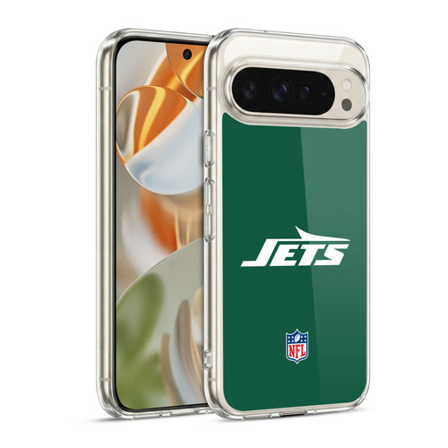 NFL New York Jets Logo Plain Soft Gel Case for Google Pixel 9 / Pixel 9 Pro